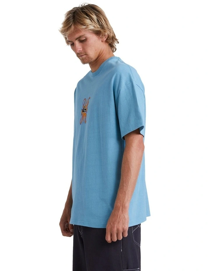 Trident T-shirt in Adriatic Blue image 3