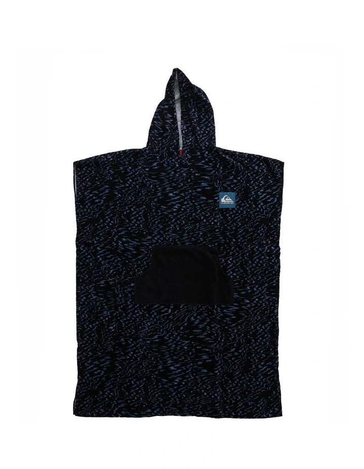 Hooded Beach Towel in Future Hippy Midnight Navy image 1