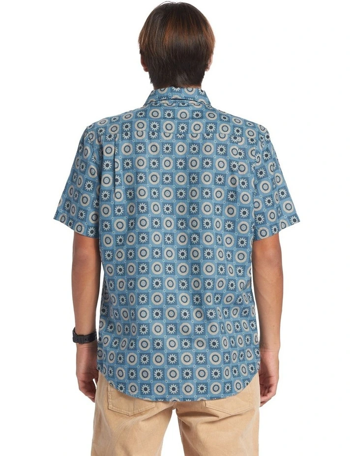 Mandala Short Sleeve Shirt in Agean Blue image 2