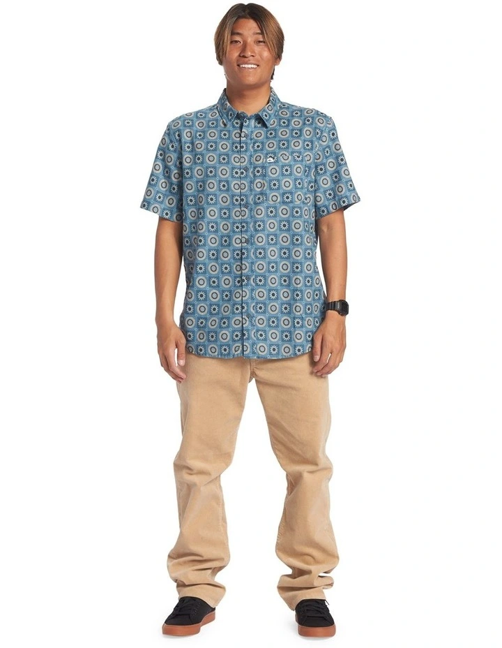 Mandala Short Sleeve Shirt in Agean Blue image 5