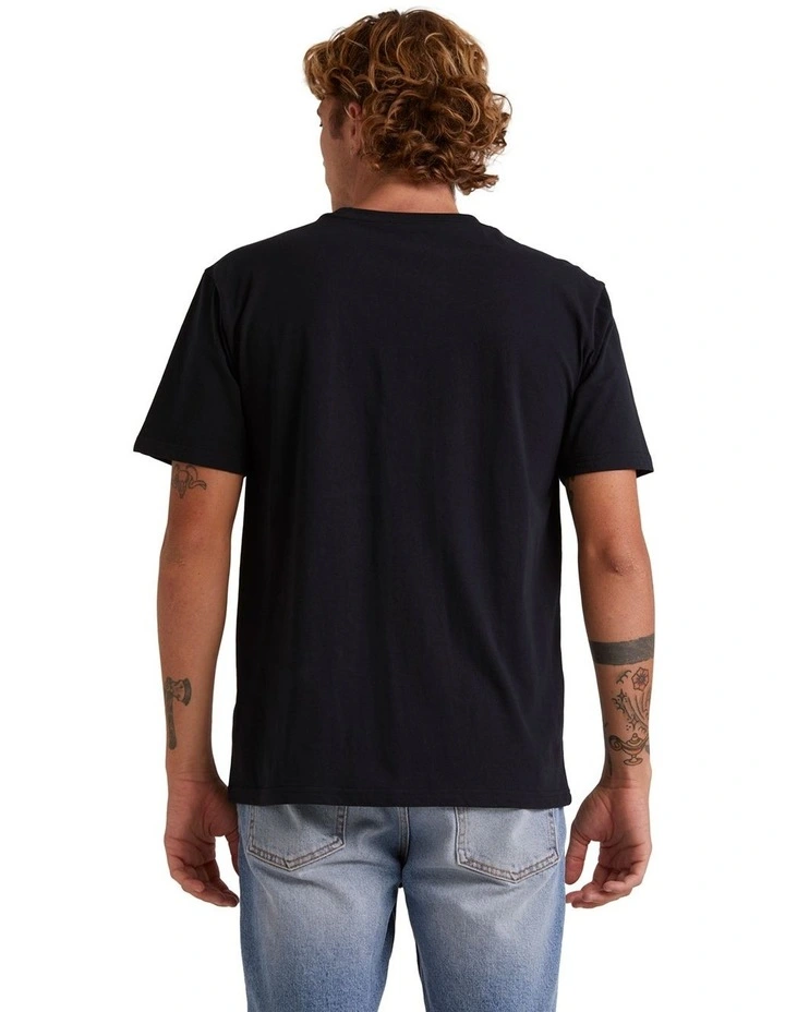 Omni Check Turn T-shirt in Black image 2