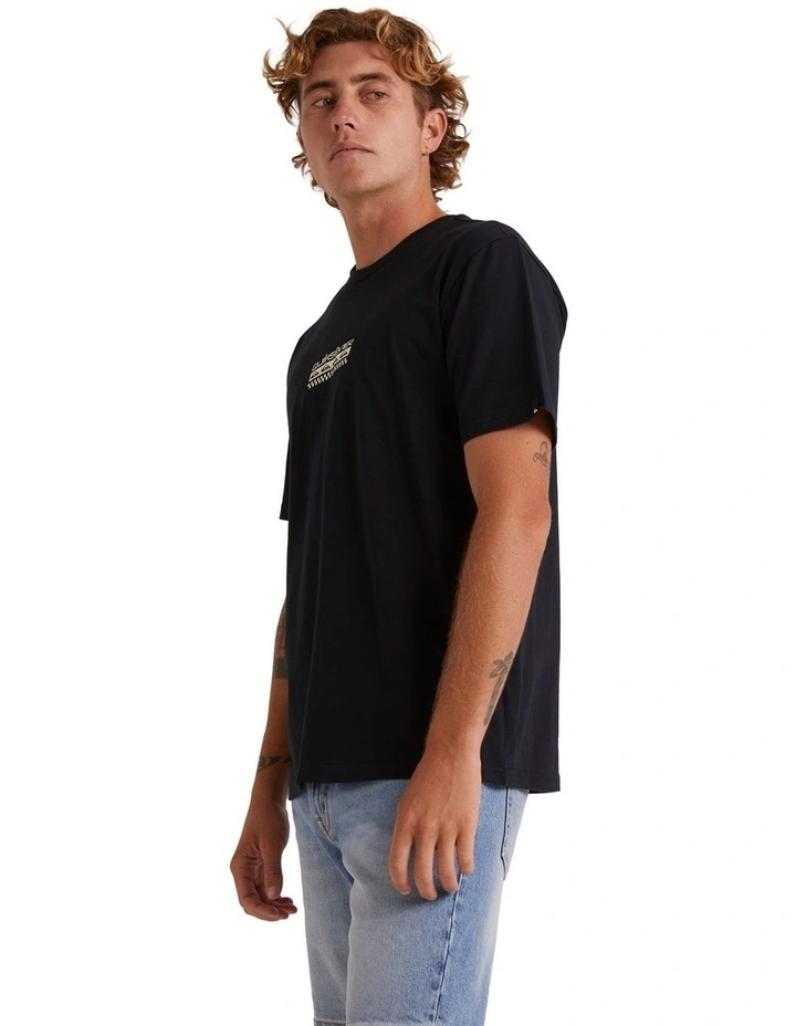 Omni Check Turn T-shirt in Black image 3