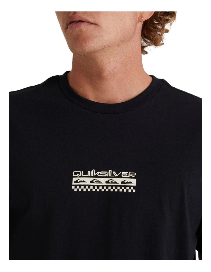 Omni Check Turn T-shirt in Black image 4