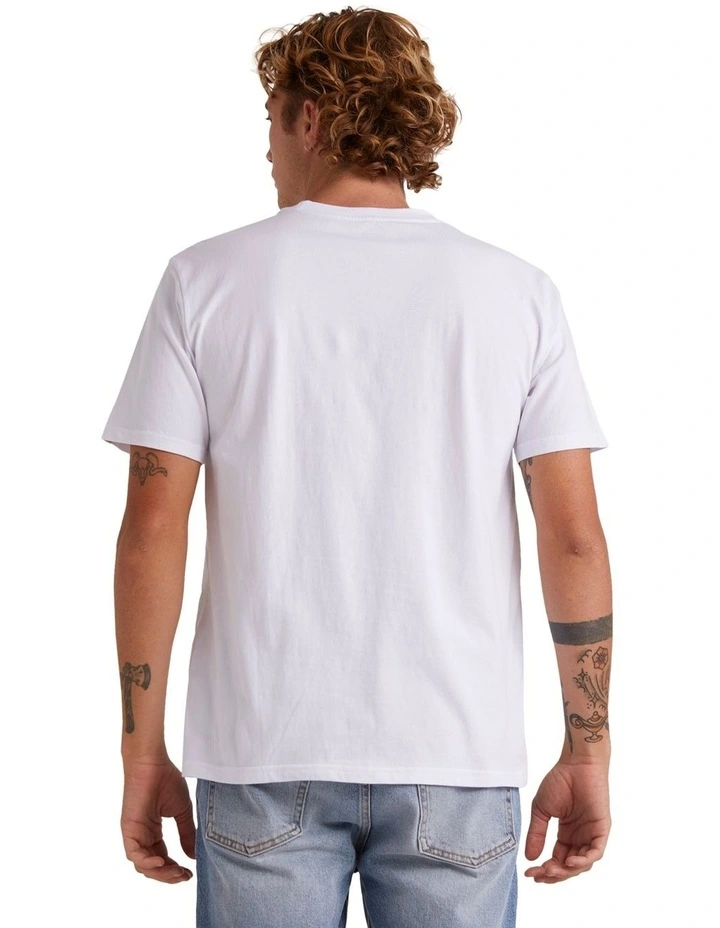 Omni Check Turn T-shirt in White image 2