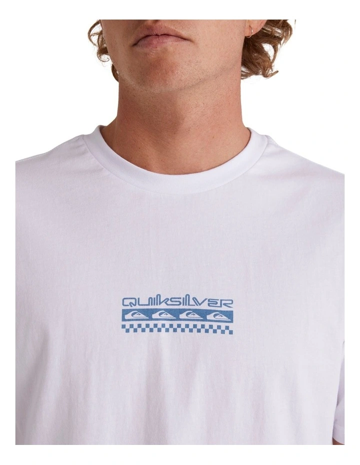 Omni Check Turn T-shirt in White image 4