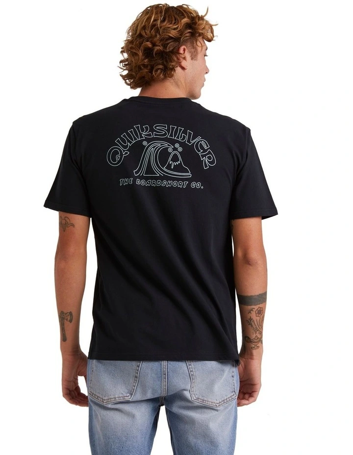 Bubble Outline T-shirt in Black image 2