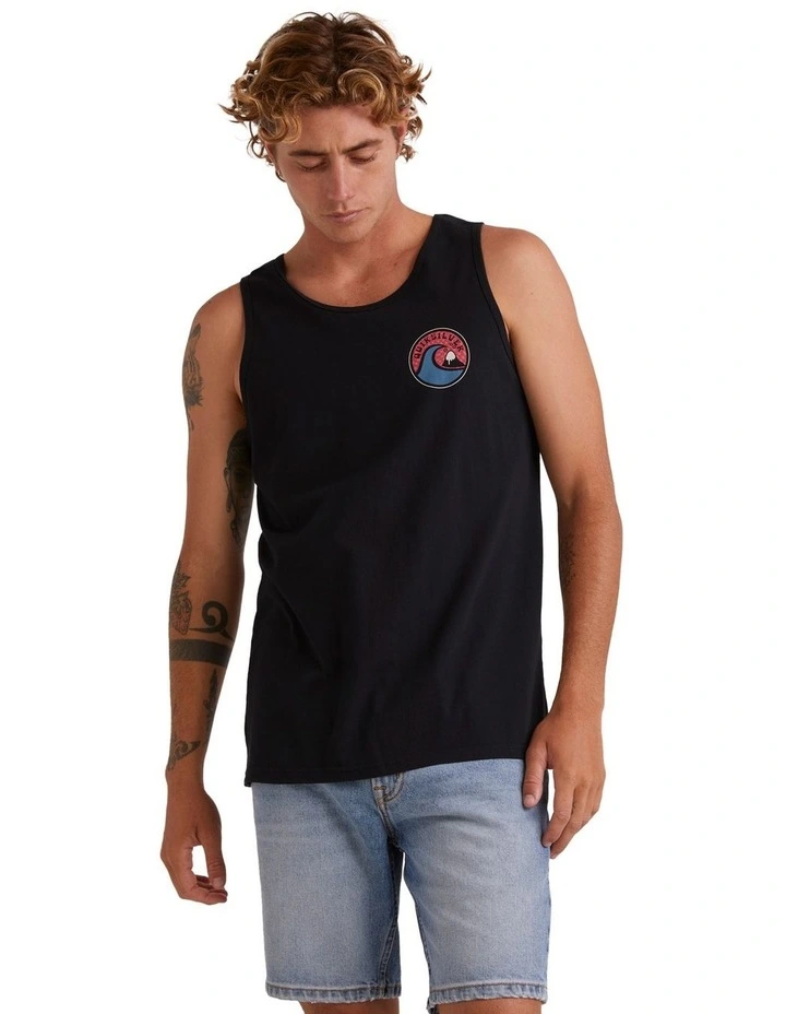 Feeling The Vibe Muscle Vest Top in Black image 1