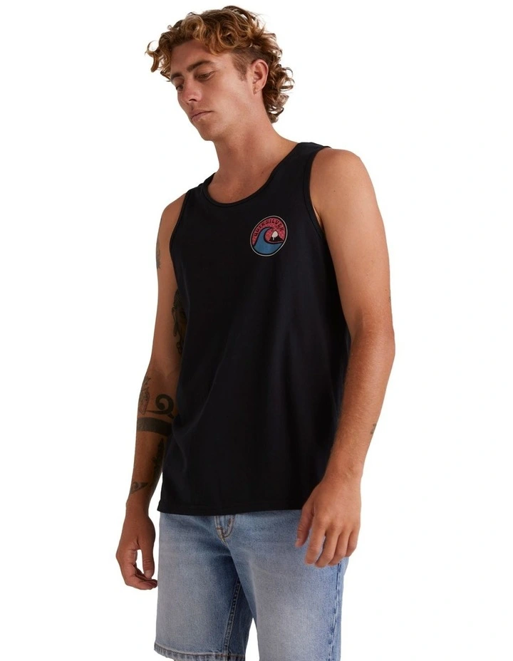 Feeling The Vibe Muscle Vest Top in Black image 3