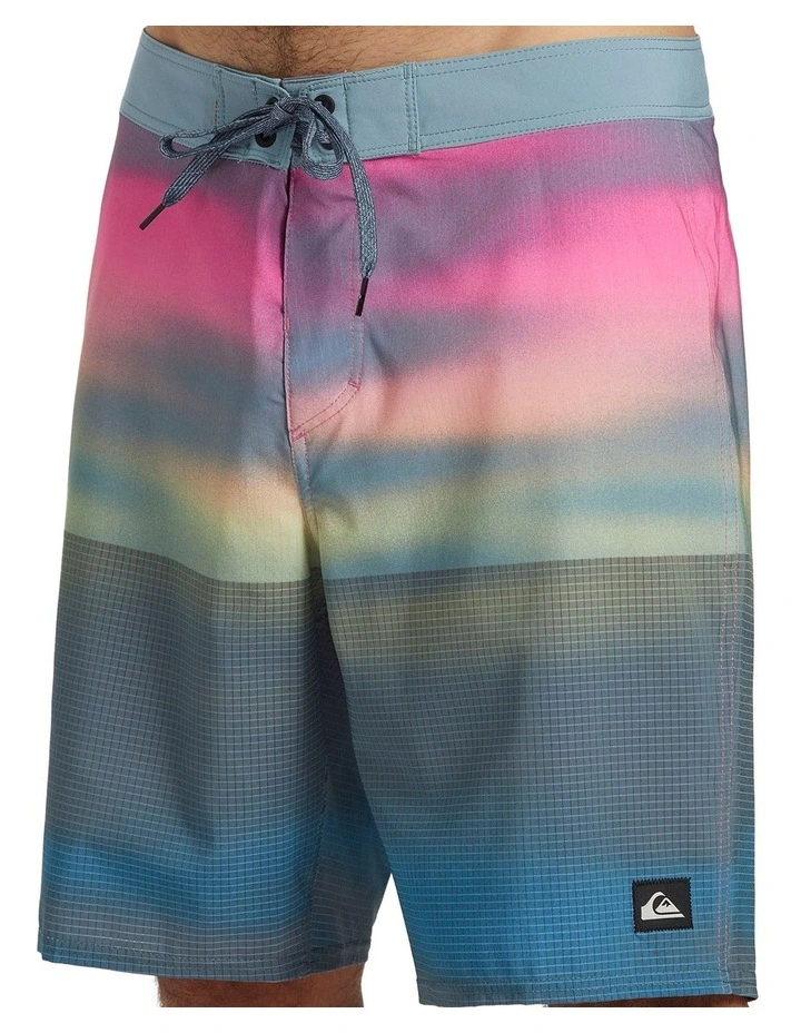 Highline Straight 19" Boardshorts in Prism Pink image 4