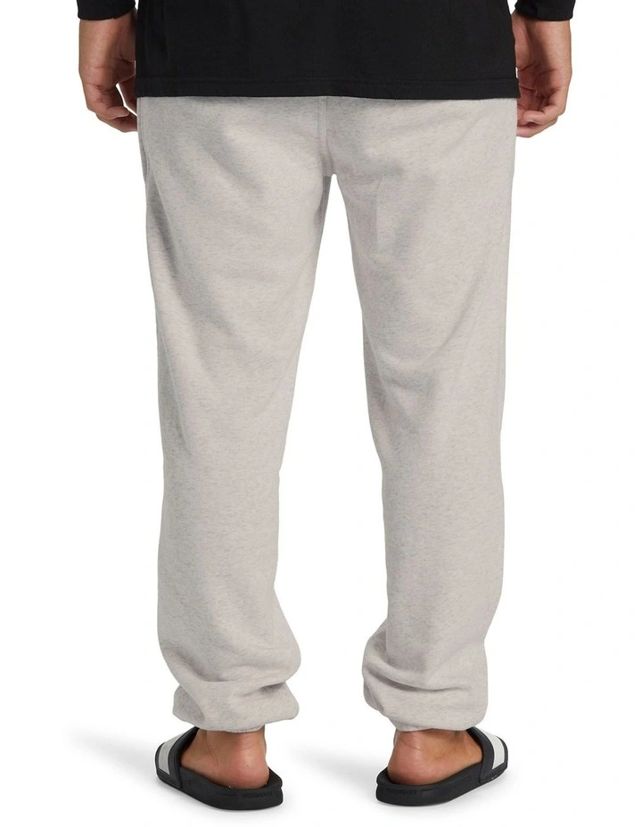 Salt Water Elasticated Waist Trousers in White Marble Heather image 2