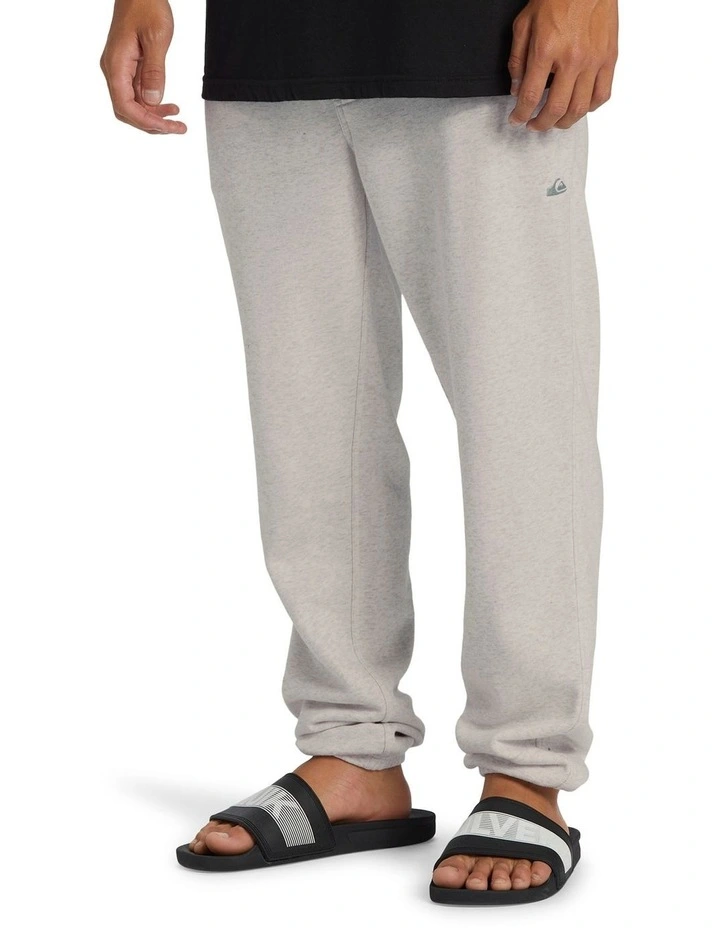 Salt Water Elasticated Waist Trousers in White Marble Heather image 3