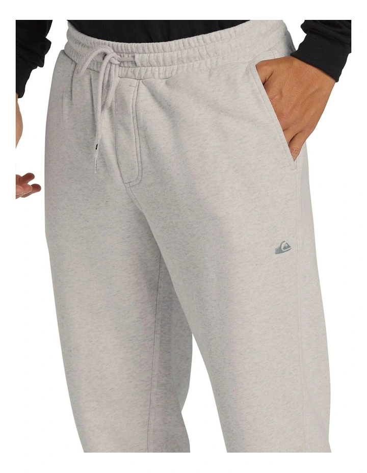 Salt Water Elasticated Waist Trousers in White Marble Heather image 4