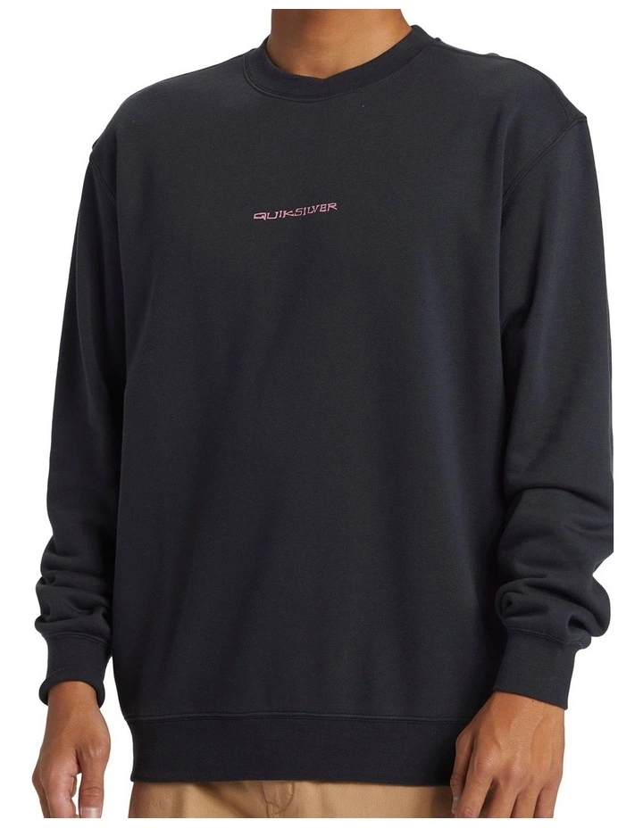 Graphic Mix Pullover Sweatshirt in Black image 4