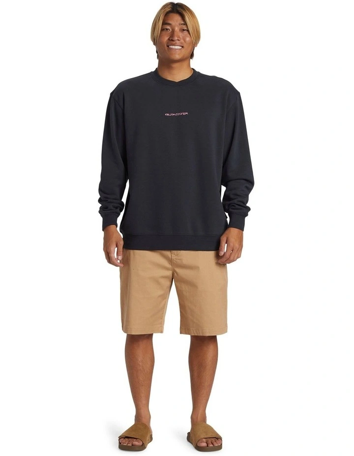 Graphic Mix Pullover Sweatshirt in Black image 5