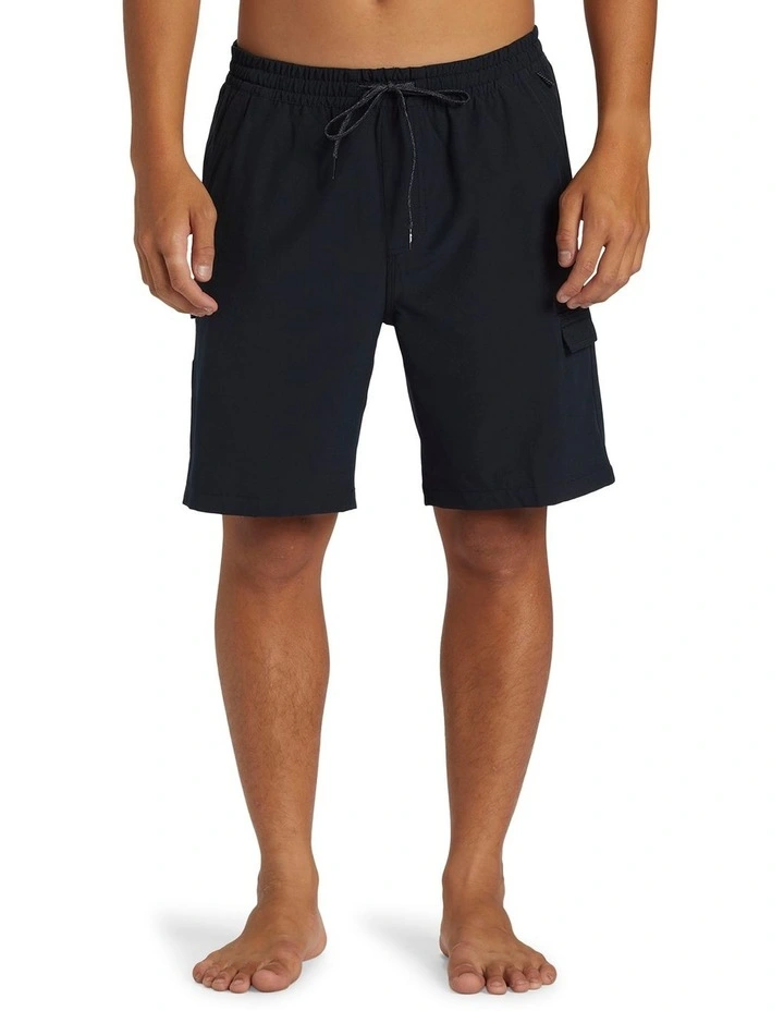 Taxer Cargo 19 Amphibian Boardshorts in Black image 1