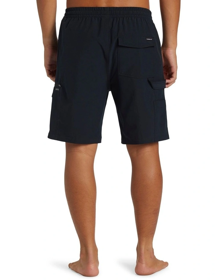 Taxer Cargo 19 Amphibian Boardshorts in Black image 2
