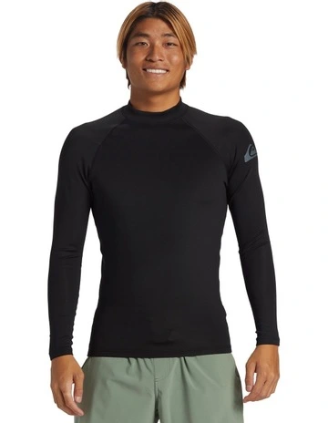 Everyday Heat Long Sleeve UPF 50 Surf T-Shirt in Black
