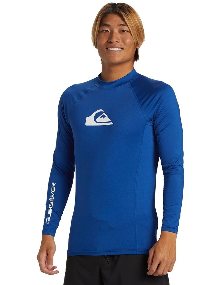 Everyday Long Sleeve UPF 50 Surf T-Shirt in Monaco Blue image 3