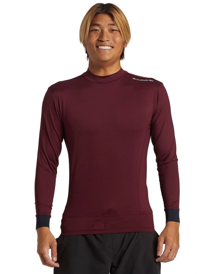 Highline Long Sleeve UPF 50 Surf T-shirt in Wine image 1