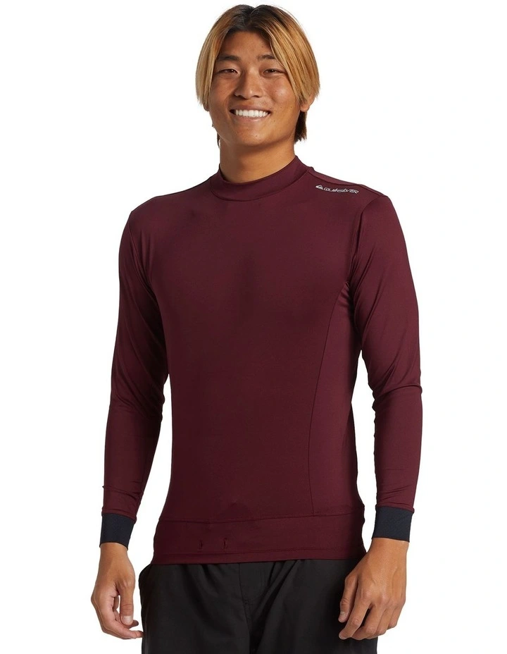 Highline Long Sleeve UPF 50 Surf T-shirt in Wine image 3