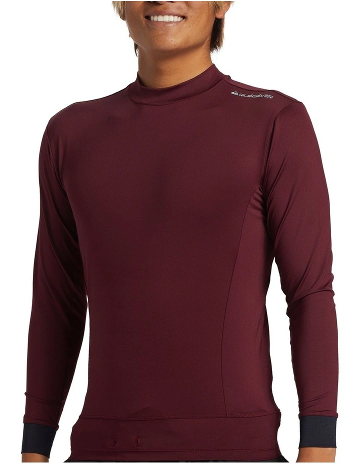 Highline Long Sleeve UPF 50 Surf T-shirt in Wine image 4