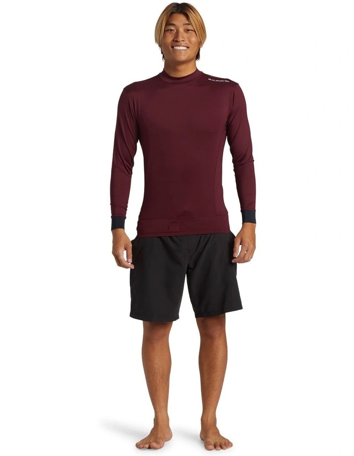 Highline Long Sleeve UPF 50 Surf T-shirt in Wine image 5