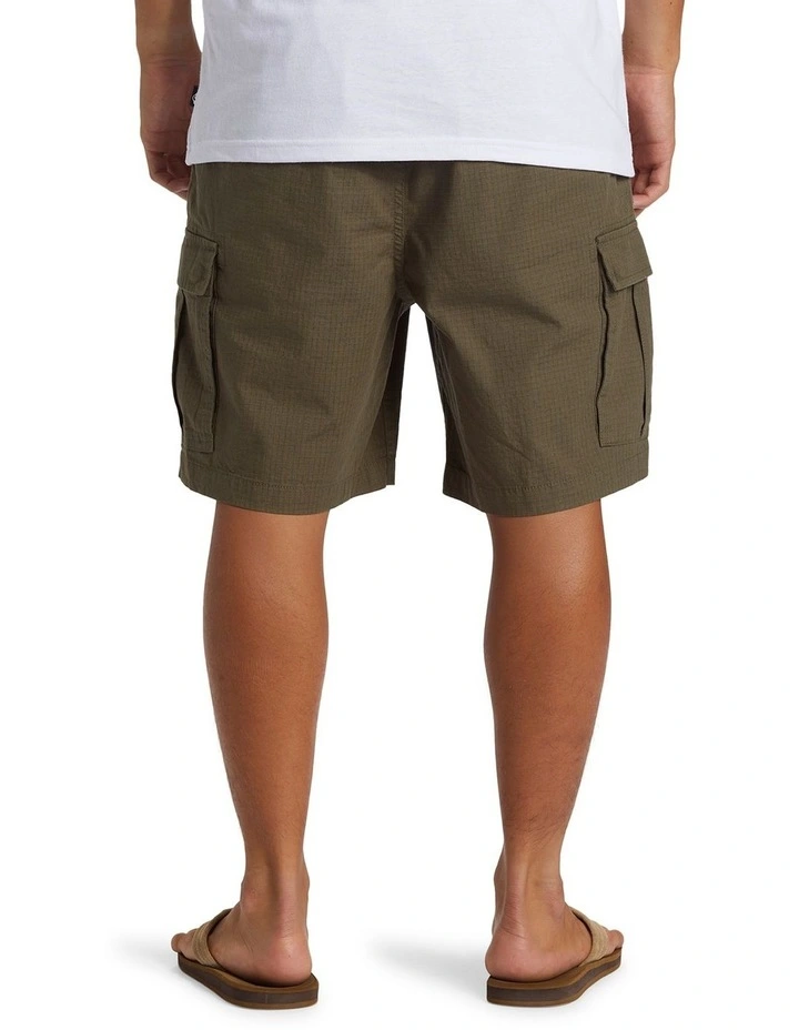 Taxer Cargo Walk Shorts in Grape Leaf image 2