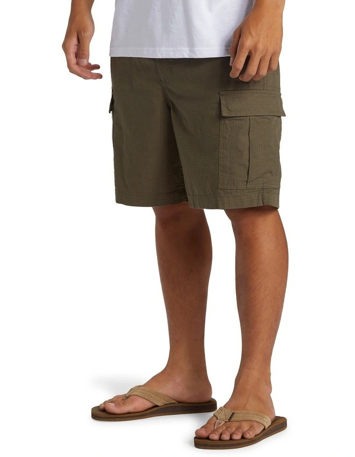 Taxer Cargo Walk Shorts in Grape Leaf image 3