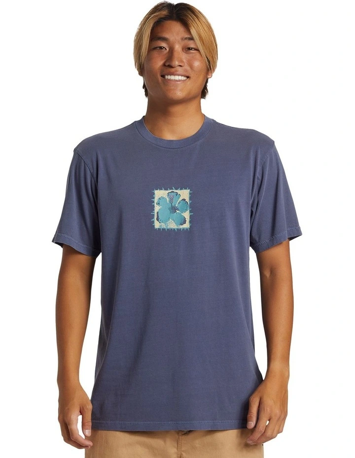 Hibiscus T-shirt in Crown Blue image 1