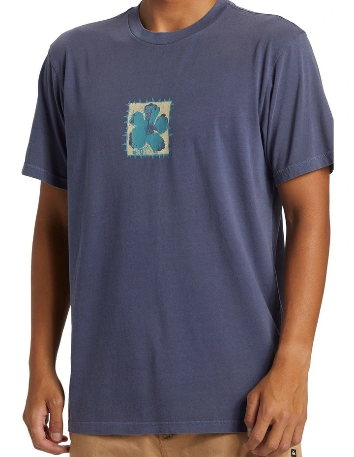 Hibiscus T-shirt in Crown Blue image 4