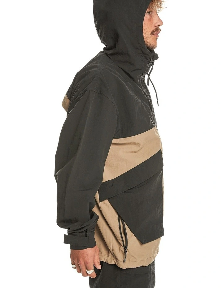 High Horizon Hooded Windbreaker Jacket in Tarmac image 3