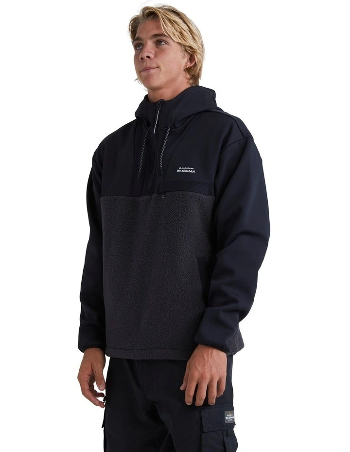 South Pop Half-Zip Fleece in Black image 3