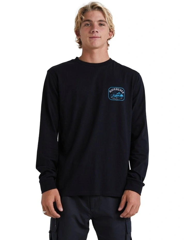 Scenic Box Long Sleeve T-shirt in Black image 1