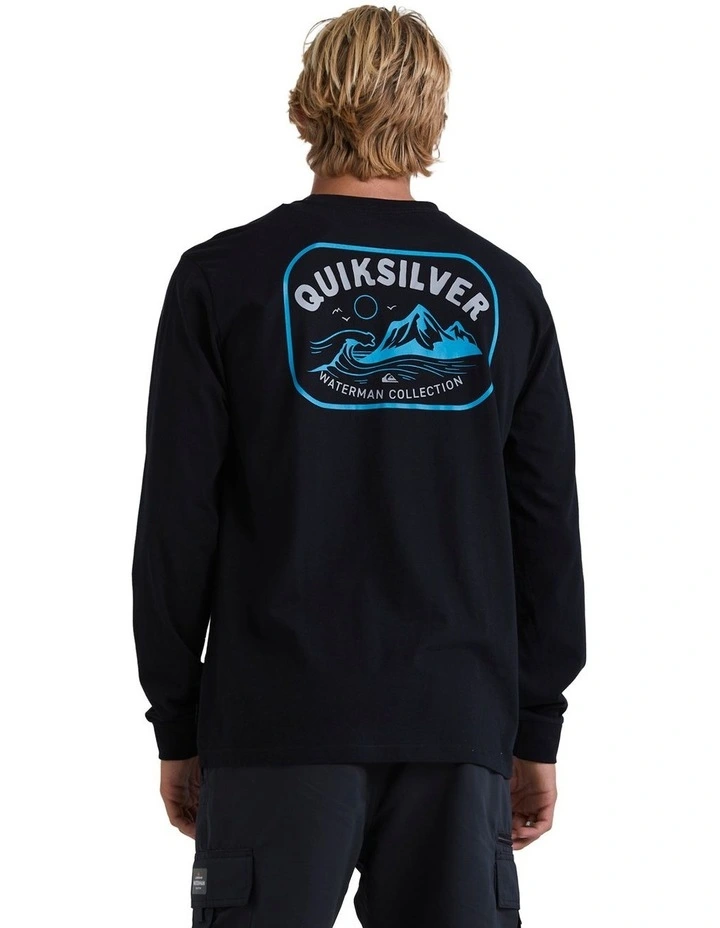 Scenic Box Long Sleeve T-shirt in Black image 2