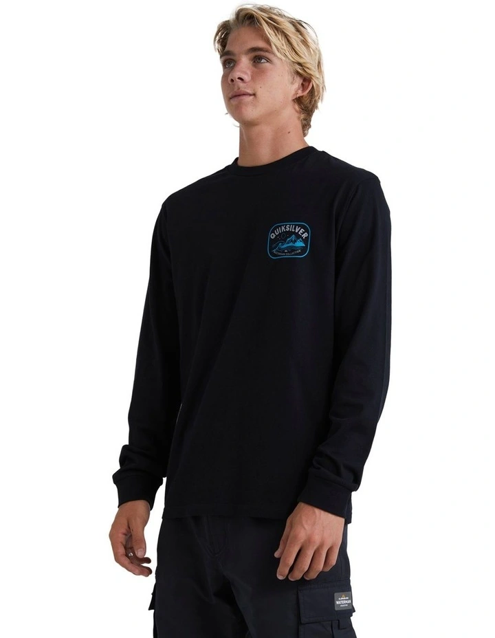 Scenic Box Long Sleeve T-shirt in Black image 3