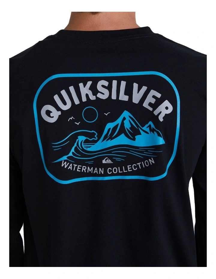 Scenic Box Long Sleeve T-shirt in Black image 4