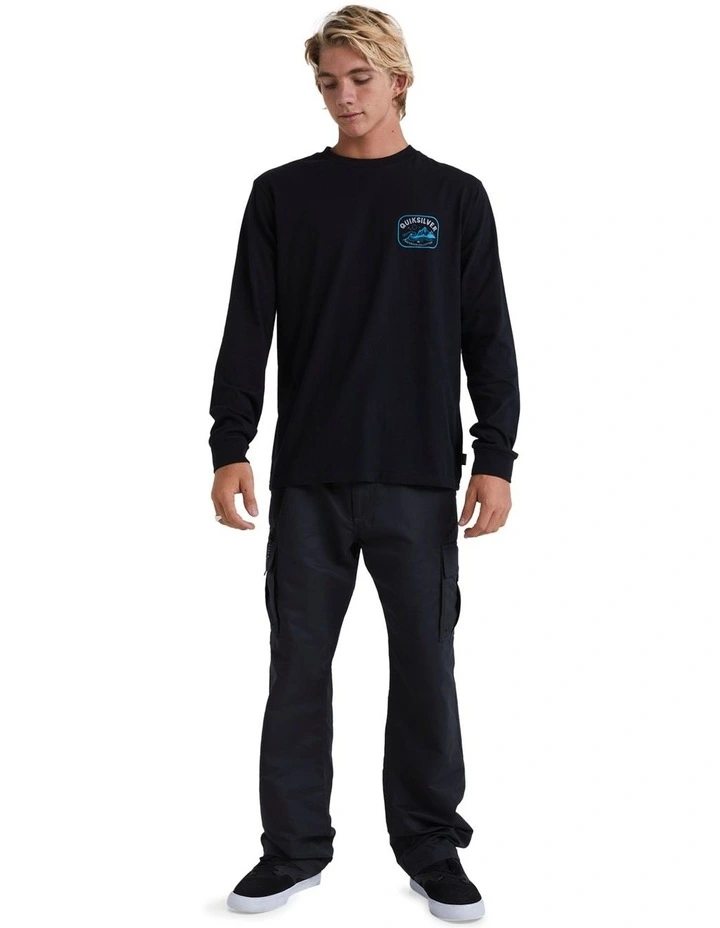 Scenic Box Long Sleeve T-shirt in Black image 5