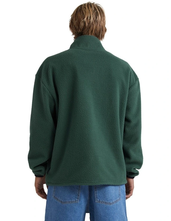 Saturn Half-Zip Sweatshirt in Forest image 2
