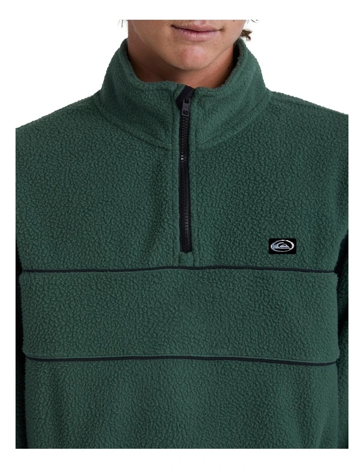 Saturn Half-Zip Sweatshirt in Forest image 4