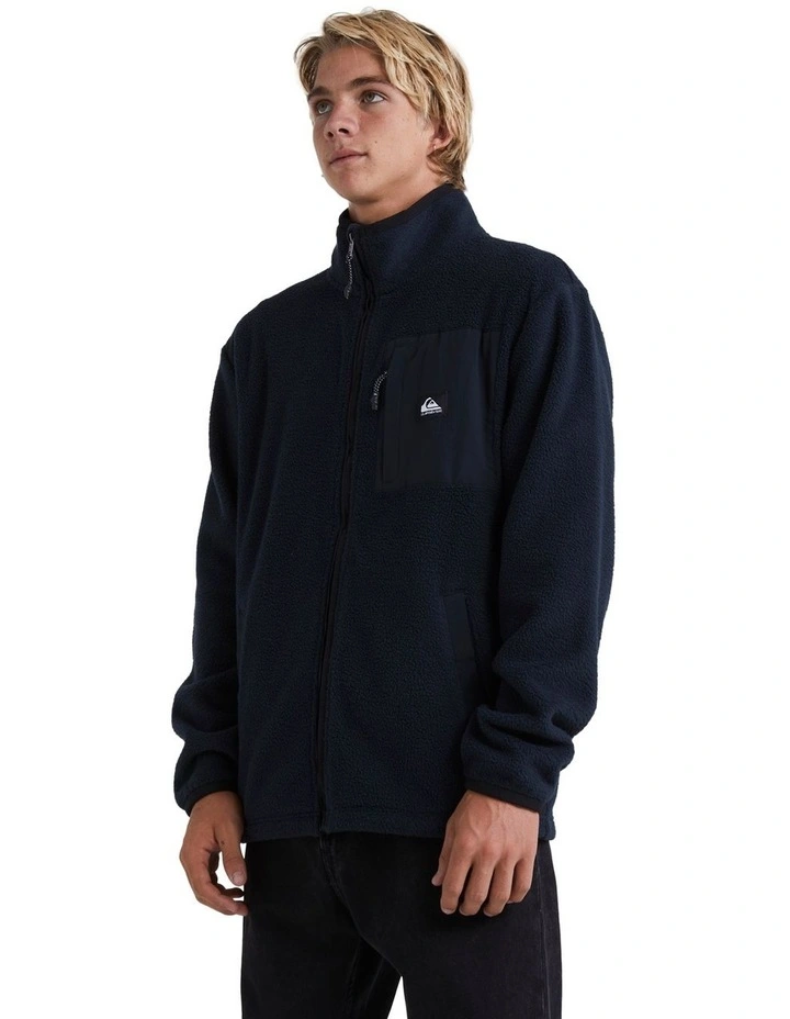 Clean Coast Full Zip Fleece Jacket in Black image 3