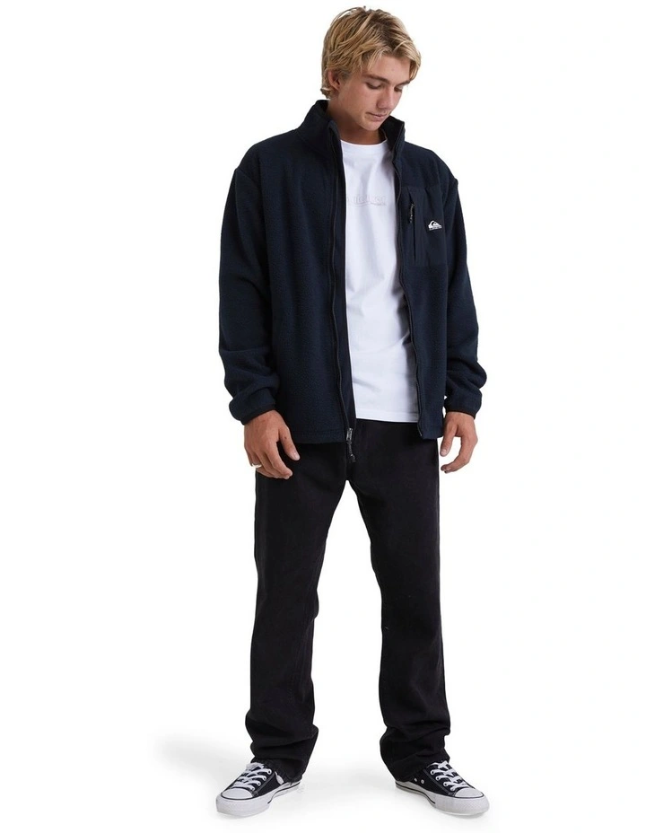 Clean Coast Full Zip Fleece Jacket in Black image 5