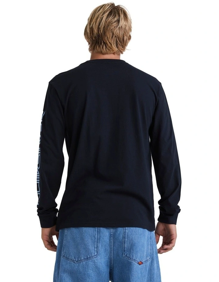 Omni Logo Long Sleeve T-shirt in Black image 2