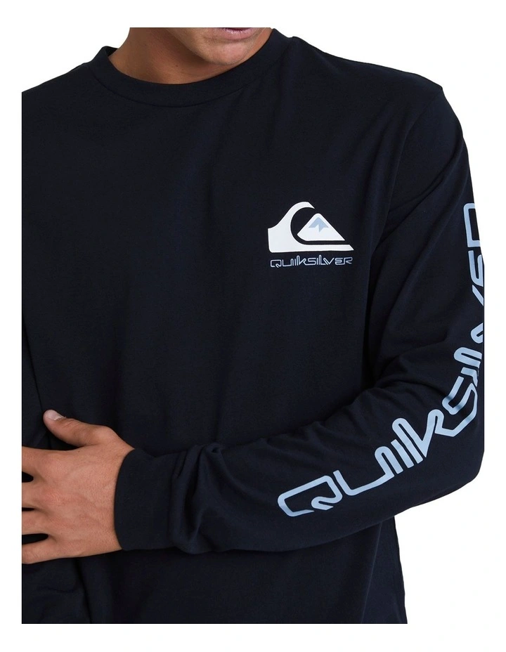 Omni Logo Long Sleeve T-shirt in Black image 4
