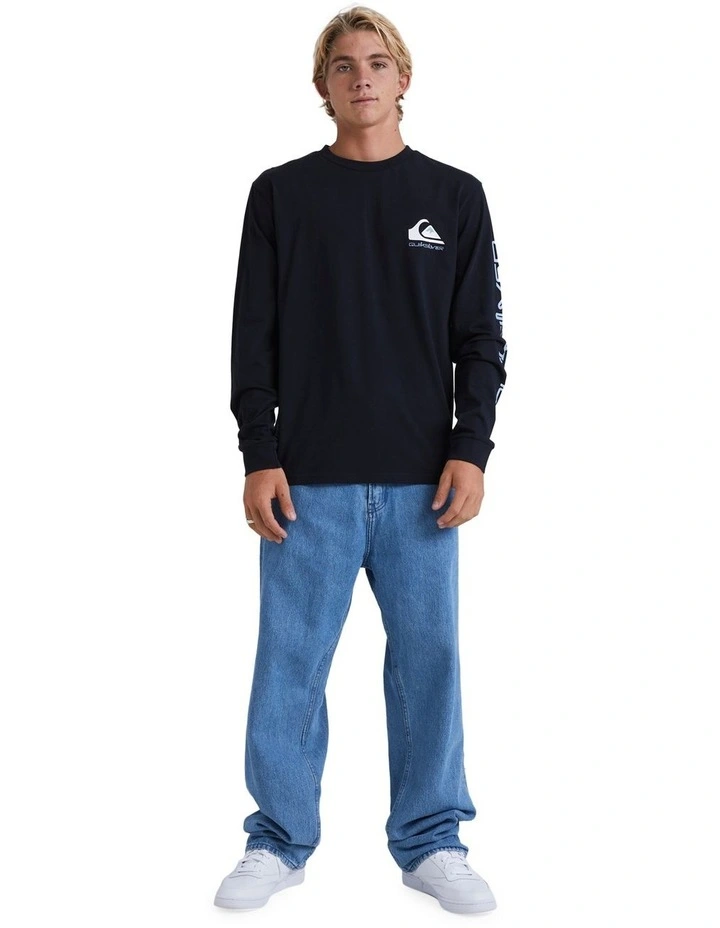 Omni Logo Long Sleeve T-shirt in Black image 5