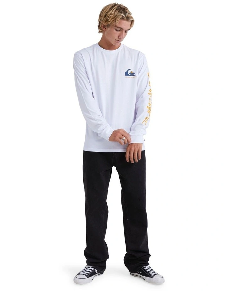 Omni Logo Long Sleeve T-shirt in White image 5