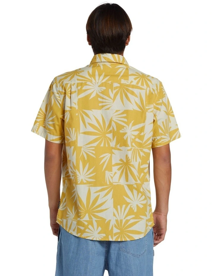 Apero Organic Classic Short Sleeve Pocket Shirt in Ochre image 2
