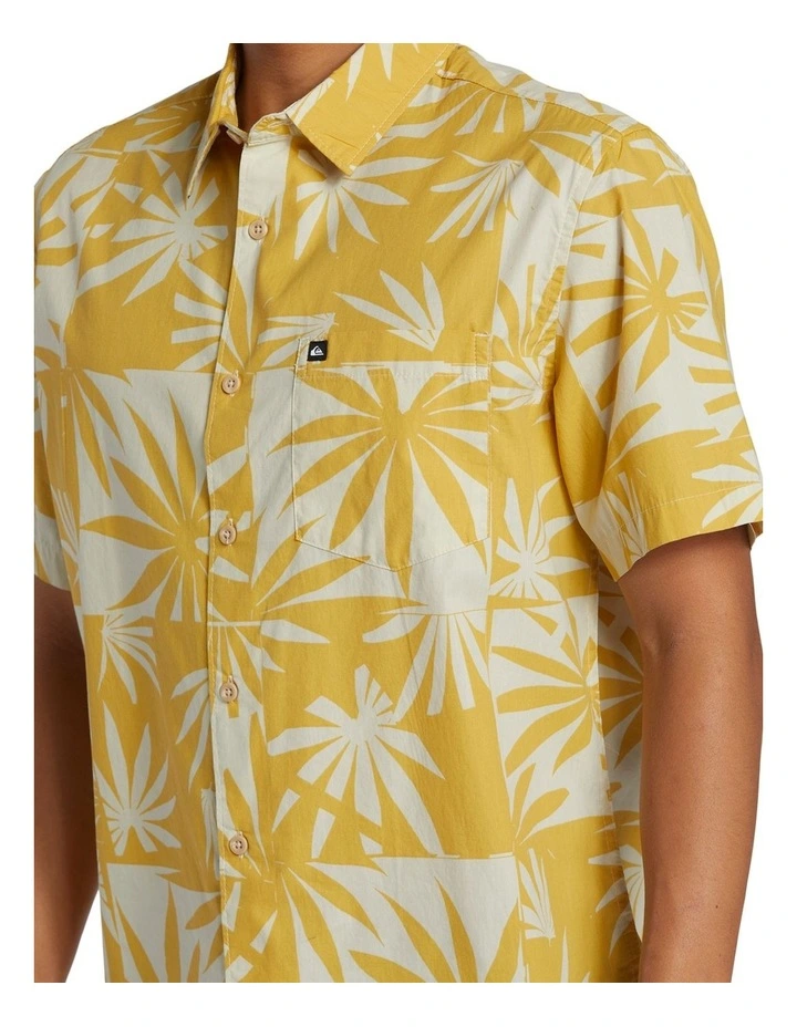 Apero Organic Classic Short Sleeve Pocket Shirt in Ochre image 4