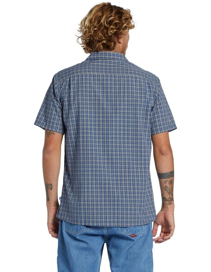 Saturn Casual Short Sleeve Shirt in Monaco Blue image 2