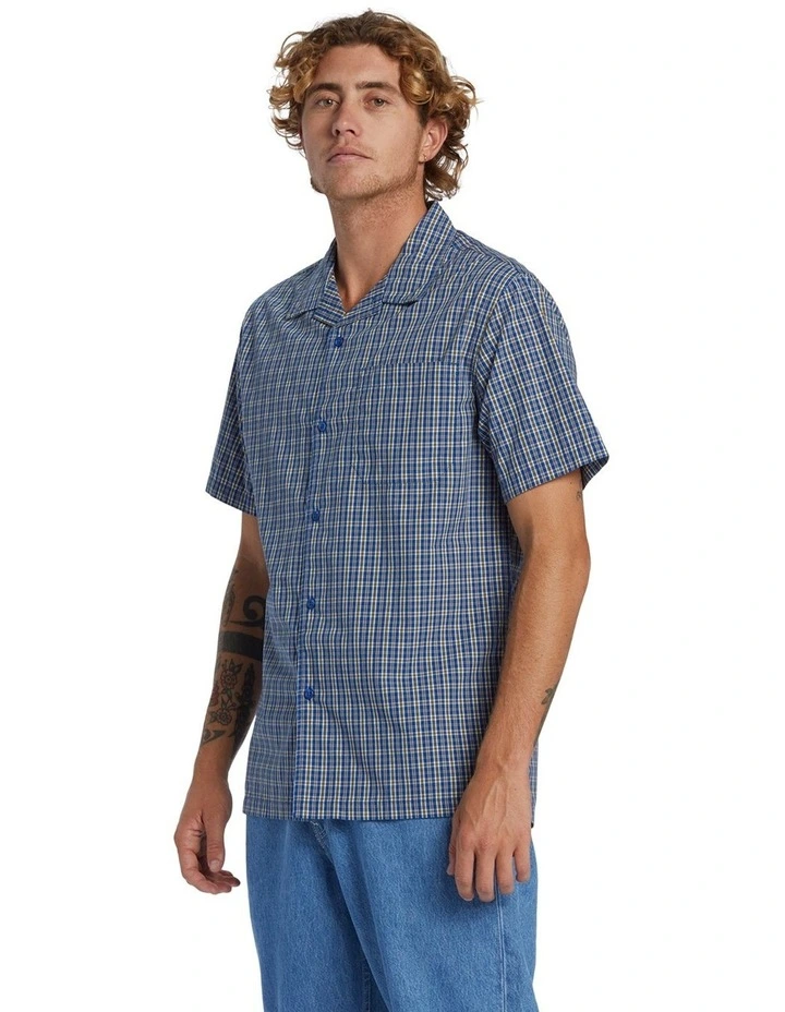 Saturn Casual Short Sleeve Shirt in Monaco Blue image 3