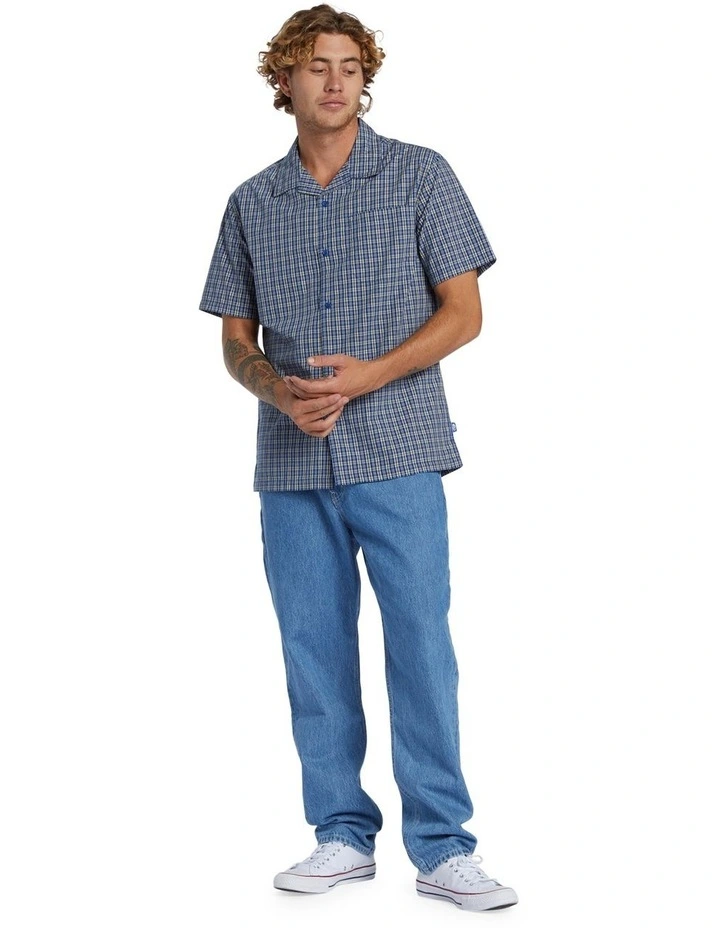Saturn Casual Short Sleeve Shirt in Monaco Blue image 5